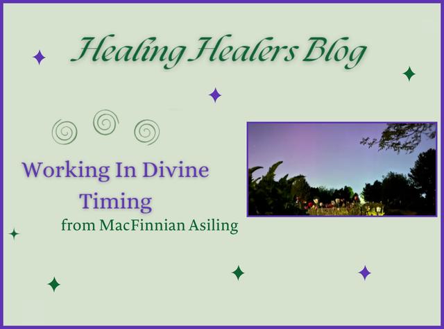 Working in Divine Timing